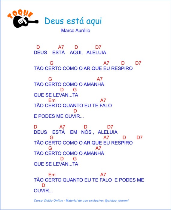 Cifra para Violão Gospel  Letras e acordes, Cifras de musicas