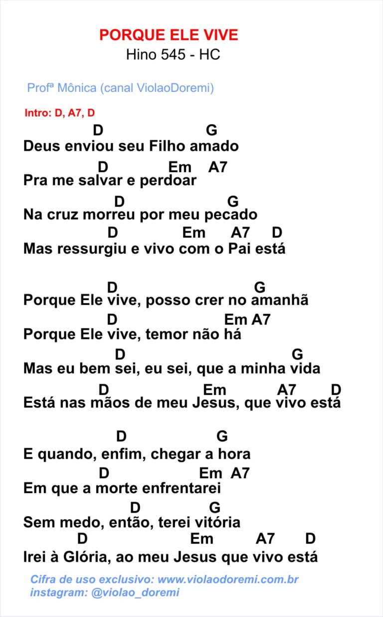 Cifra para Violão Gospel  Letras e acordes, Cifras de musicas